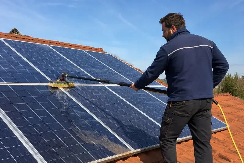 Nettoyage et entretien de panneaux solaires à Innenheim